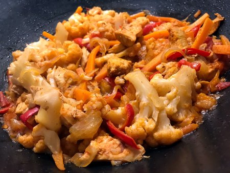 Soya Soslu Tavuklu Karnabahar