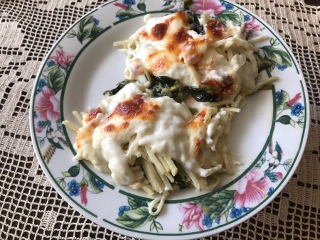 Erişteli Fırında Ispanak