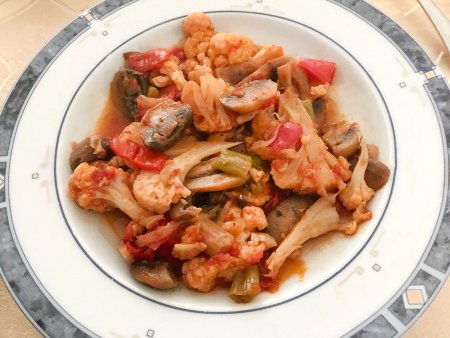 Mantarlı Karnabahar Yemeği