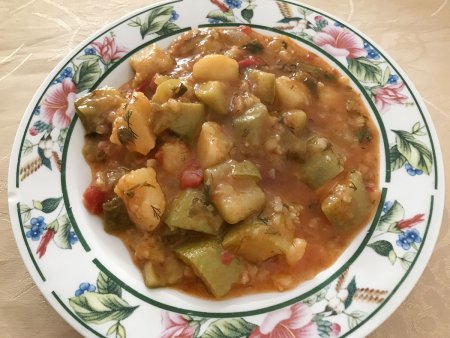 Patatesli Kabak Yemeği