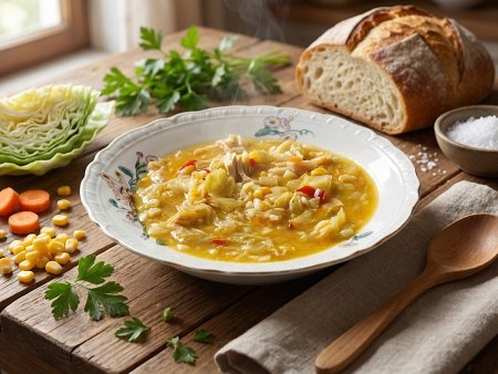 Tavuklu Lahana Çorbası