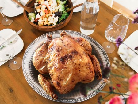 Biberiyeli Bütün Tavuk