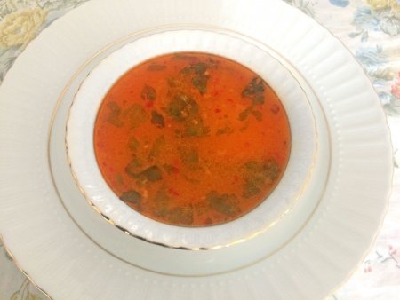 Domatesli Pirinç Çorbası