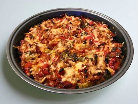 Fırında Kaşarlı Kabak