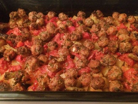 Fırında Misket Köfte