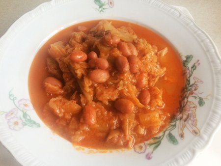 Kıymalı Barbunyalı Lahana Yemeği