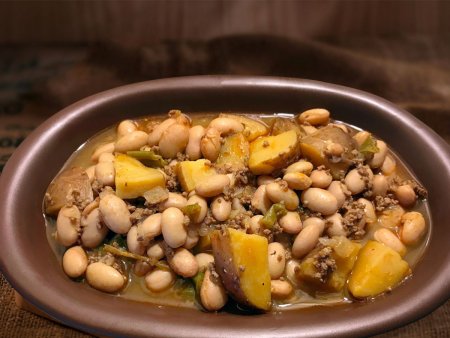 Kıymalı Patatesli Barbunya Yemeği 