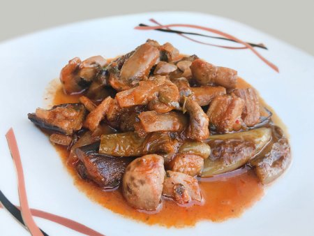 Mantarlı Patlıcan Yemeği