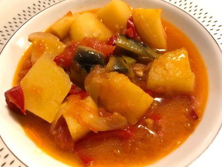 Patatesli Patlıcan Yemeği