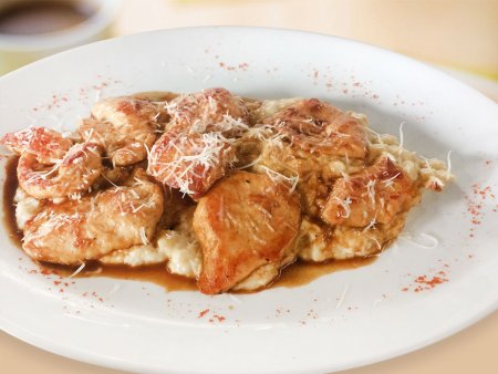 Patlıcan Yatağında Tavuk