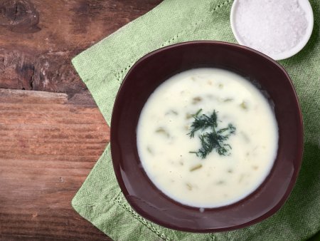 Sütlü Kuşkonmaz Çorbası