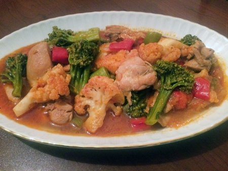 Tavuklu Sebze Yemeği